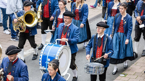 Festzug zum Abschluss des 61. Hessentags in Fritzlar